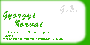 gyorgyi morvai business card